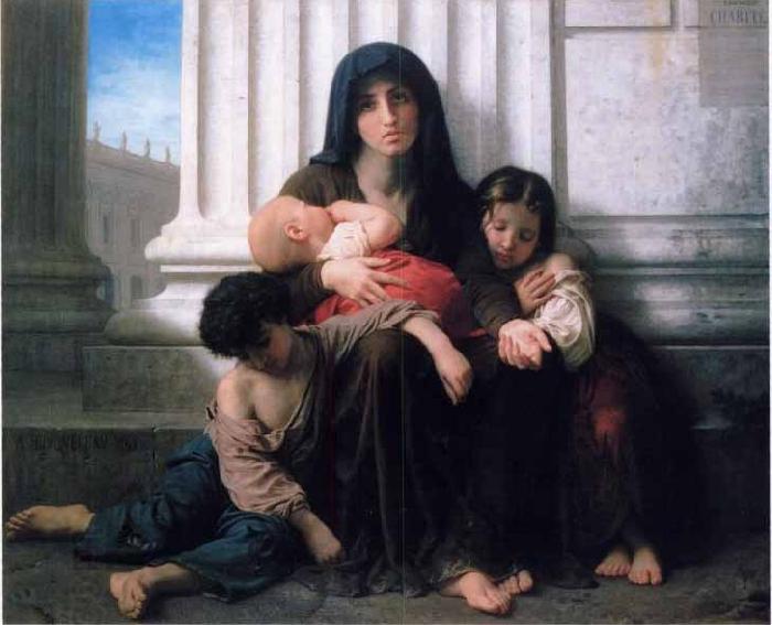 William-Adolphe Bouguereau Familia indigente